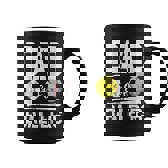 Dad Of Ballers Baseball Softball Father's Day Coffee Mug | Mazezy