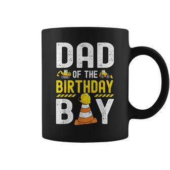 Dad Of The Birthday Boy Construction Worker Bday Coffee Mug - Monsterry AU