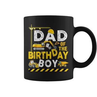 Dad Of The Birthday Boy Construction Worker Bday Party Coffee Mug - Monsterry