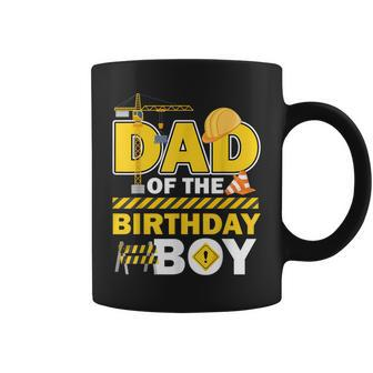 Dad Of The Birthday Boy Construction Worker Family Party Gif Coffee Mug - Monsterry
