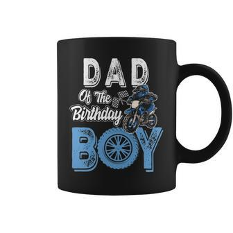 Dad Of The Birthday Boy Dirt Bike B Day Motocross Party Coffee Mug | Mazezy