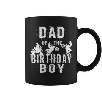 Dad Of The Birthday Boy Dirt Bike B Day Party Coffee Mug | Mazezy AU