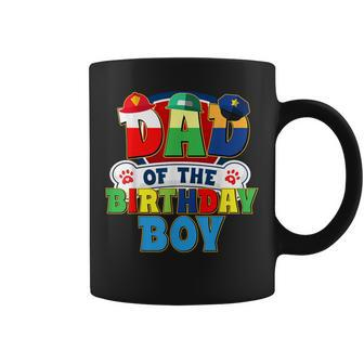 Dad Of The Birthday Boy Dog Paw Family Matching Coffee Mug - Thegiftio UK