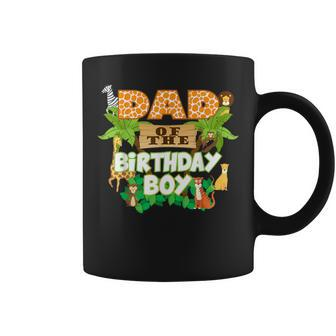 Dad Of The Birthday Boy Jungle Animals Safari Zoo Theme Coffee Mug - Monsterry AU