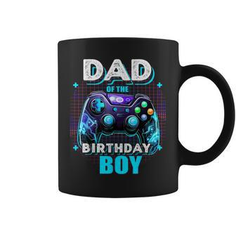 Dad Of The Birthday Boy Matching Video Game Birthday Party Coffee Mug - Seseable