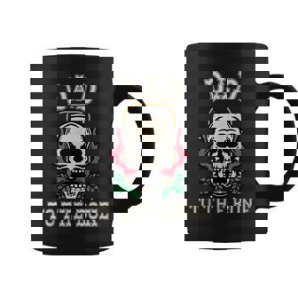 Dad To The Bone Fathers Day Vintage Skull Rocker Dad Coffee Mug - Thegiftio UK