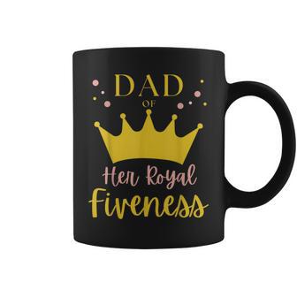 Dad Daddy 5Th Birthday Her Royal Fiveness Princess Matching Coffee Mug - Monsterry DE