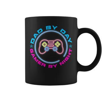 Dad By Day Gamer By Night Video Games Father's Day Coffee Mug - Thegiftio UK