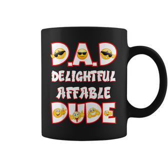 Dad Delightful Affable Dude Cool Fathers Day Coffee Mug - Monsterry