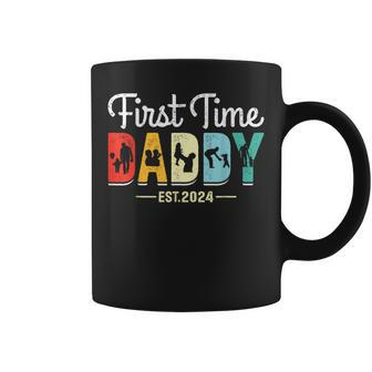 Dad Est 2024 Expect Baby First 1St Time Daddy Father's Day Coffee Mug - Thegiftio UK