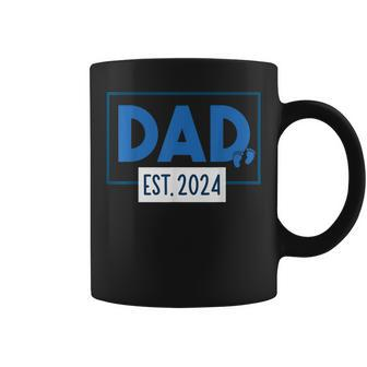 Dad Est 2024 New Dad Pregnancy Father's Day First Time Dad Coffee Mug - Monsterry UK