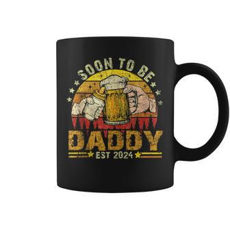 Dad Est 2024 Promoted To Daddy 2024 Fathers Day New Dad 2024 Coffee Mug - Thegiftio UK