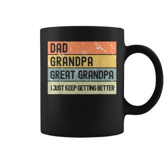 Dad Grandpa Great Grandpa Retro Father's Day Coffee Mug - Monsterry