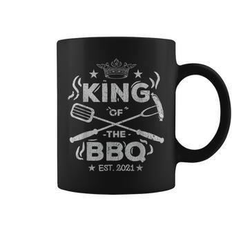 Dad Grilling For Bbq Fathers Day King Of The Bbq Coffee Mug - Monsterry UK
