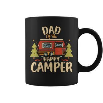Dad Of Happy Camper 1St Birthday Party Retro Dad Coffee Mug - Monsterry DE