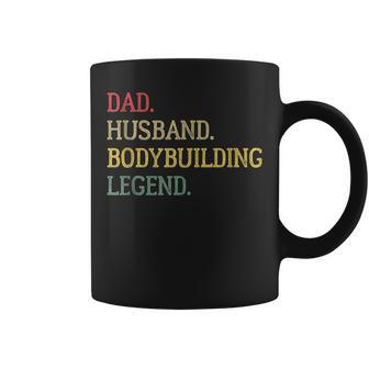Dad Husband Bodybuilding Legend Vintage Bodybuilding Dad Coffee Mug - Monsterry DE