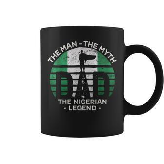 Dad The Man The Myth The Nigerian Legend Nigeria Vintage Coffee Mug - Monsterry