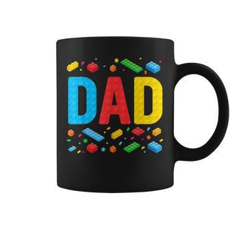 Dad Master Builder Building Bricks Blocks Family Fathers Day Coffee Mug - Monsterry DE