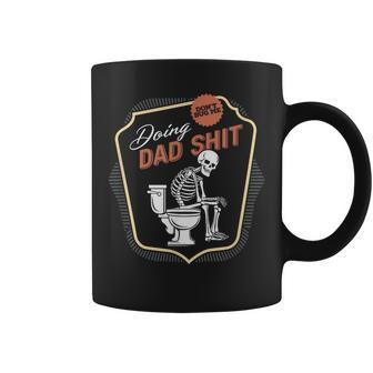 Dad Memes Doing Dad Shit Father's Day Skeleton Coffee Mug - Seseable