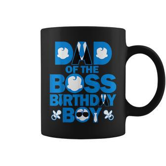 Dad And Mom Of The Boss Birthday Boy Baby Family Party Coffee Mug - Seseable