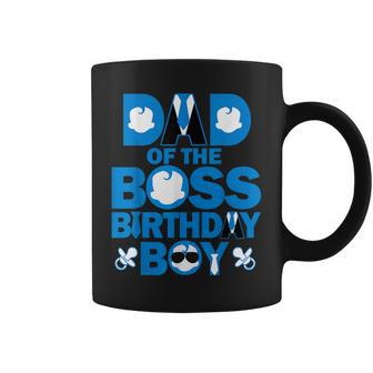 Dad And Mom Of The Boss Birthday Boy Baby Family Party Decor Coffee Mug - Monsterry AU