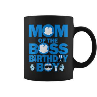 Dad And Mom Of The Boss Birthday Boy Baby Family Party Decor Coffee Mug - Seseable