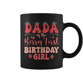 Dad And Mom Dada Berry First Birthday Girl Strawberry Family Coffee Mug - Monsterry DE