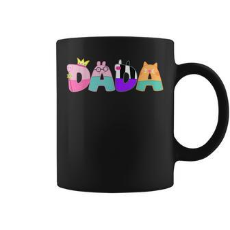 Dad And Mom Dada Birthday Girl Pig Family Party Decorations Coffee Mug | Mazezy DE