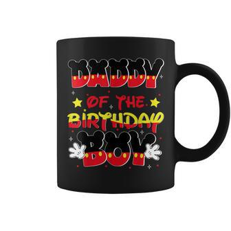 Dad And Mom Daddy Birthday Boy Mouse Family Matching Coffee Mug - Seseable