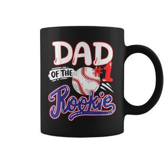 Dad Of Rookie 1St Baseball Birthday Party Theme Matching Coffee Mug - Monsterry DE