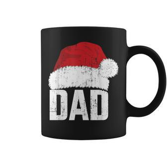 Dad With Santa Claus Hat Matching Family Christmas Pajama Coffee Mug | Mazezy UK