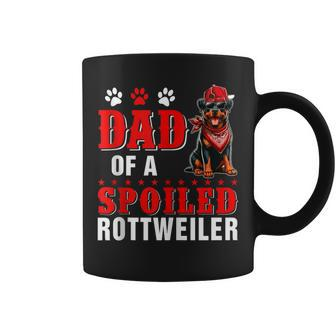 Dad Of A Spoiled Rottweiler Father's Day Dog Sunglasses Coffee Mug - Thegiftio UK