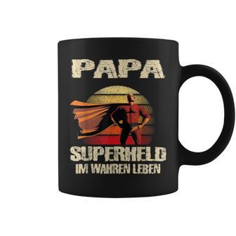 Dad Superhero Im Wahren Leben Dad Father Tassen - Geschenkecke