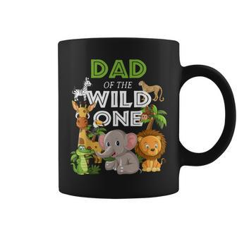 Dad Of The Wild One Zoo Birthday Safari Jungle Animal Coffee Mug - Thegiftio UK