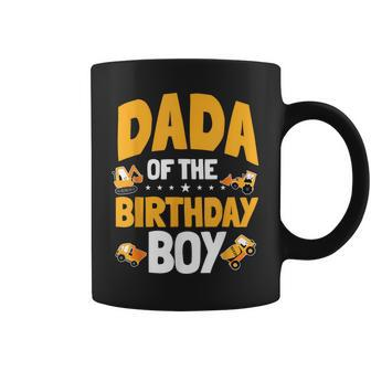 Dada Of The Birthday Boy Construction Worker Bday Party Coffee Mug - Monsterry
