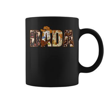 Dada Dad And Mom Birthday Boy Western Rodeo Family Matching Coffee Mug - Seseable