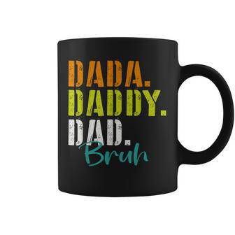 Dada Daddy Dad Bruh Father's Day Edition 2024 Retro Vintage Coffee Mug - Thegiftio UK
