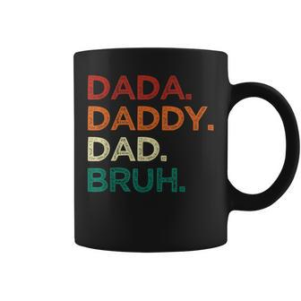 Dada Daddy Dad Bruh Fathers Day Vintage Retro Father Coffee Mug - Monsterry CA