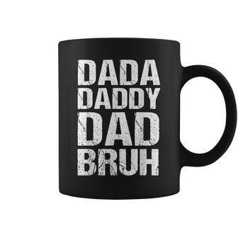 Dada Daddy Dad Bruh Fathers Day 2024 Dad Son Vintage Coffee Mug - Seseable