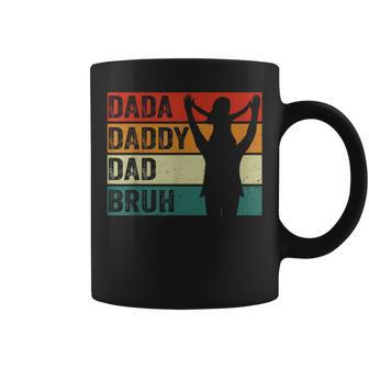 Dada Daddy Dad Bruh Fathers Day 2024 Dad Vintage Coffee Mug - Thegiftio UK
