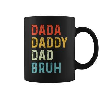 Dada Daddy Dad Bruh Dad Vintage Fathers Day Coffee Mug - Seseable