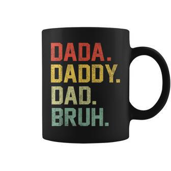 Dada Daddy Dad Bruh Retro Vintage Fathers Day 2024 Coffee Mug - Seseable
