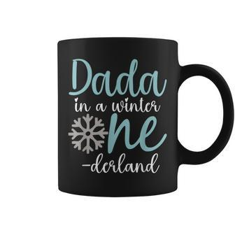 Dada In A Winter Onederland Dad 1St Birthday Of Girl Coffee Mug | Seseable CA