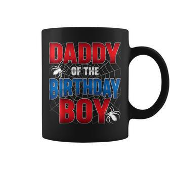 Daddy Of The Birthday Boy Costume Spider Web Birthday Party Coffee Mug - Seseable