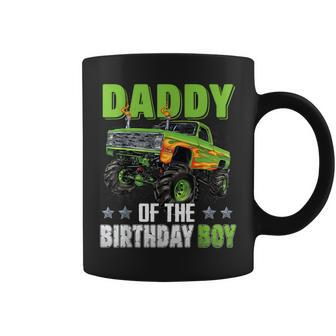 Daddy Of Birthday Boy Monster Truck Car Family Matching Coffee Mug - Monsterry UK