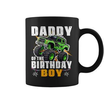 Daddy Of The Birthday Boy Monster Truck Birthday Family Coffee Mug - Seseable