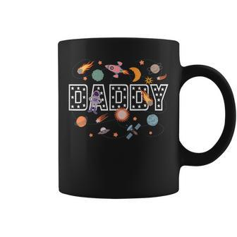 Daddy Of The Birthday Boy Outer Space Matching Family Party Coffee Mug - Thegiftio UK