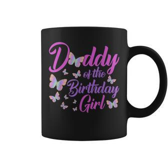 Daddy Of The Birthday Girl Butterfly Dad Father 1St Coffee Mug - Thegiftio