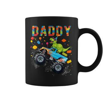 Daddy Building Blocks Monster Truck Dinosaur Birthday Coffee Mug - Thegiftio UK