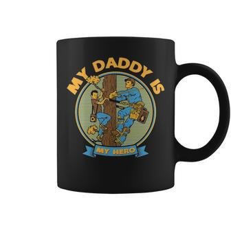 My Daddy Is My Hero Lineman Coffee Mug | Mazezy